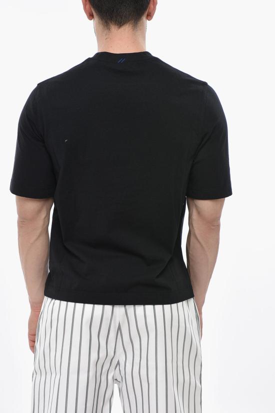  버버리 EKD 로고 패치 코튼 티셔츠 8080814 A1189 Black - BURBERRY