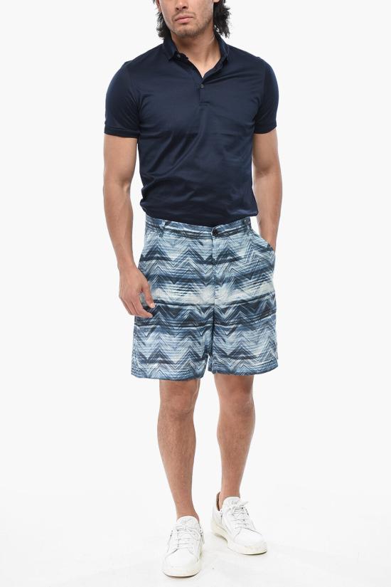  미소니 숏팬츠 US25SI0BBW00VV S72JM Blue - MISSONI