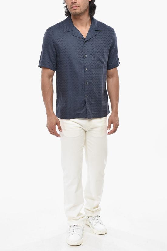  미소니 긴팔 셔츠 US25SJ05BW00VA 93924 Blue - MISSONI