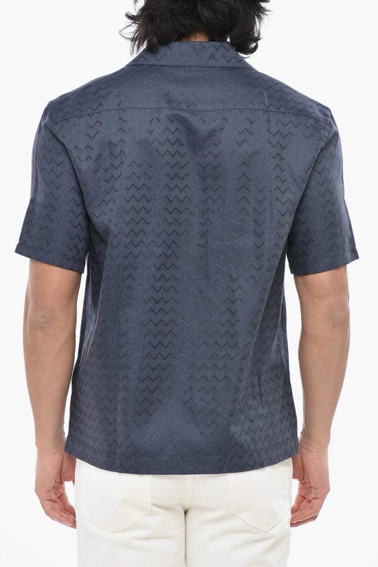  미소니 긴팔 셔츠 US25SJ05BW00VA 93924 Blue - MISSONI