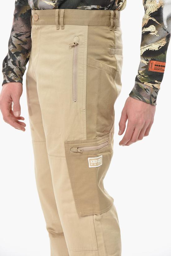  겐조 카고 팬츠 FE65PA112 9CA 11 Beige - KENZO