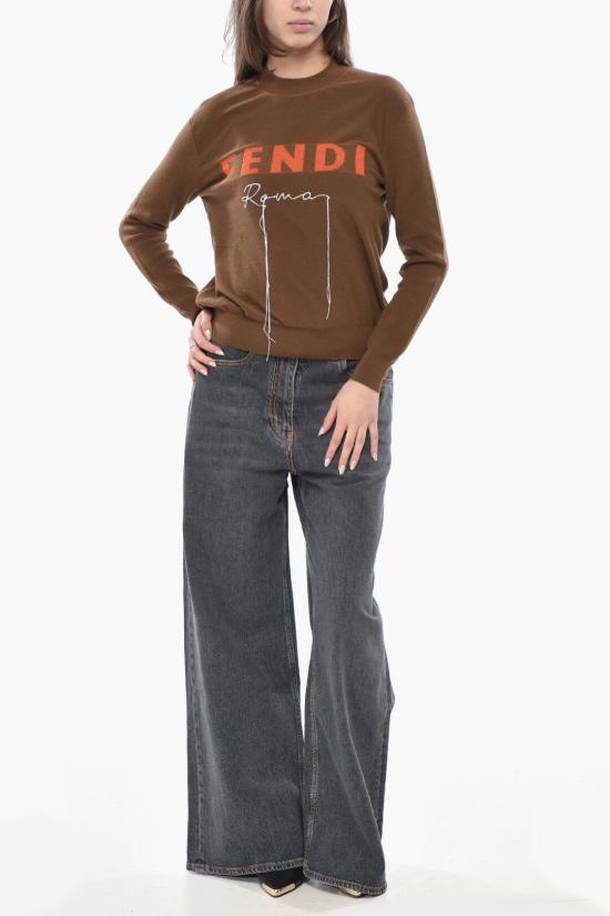  펜디 스웨터 FZXA19 ANZC F0QD6 Brown - FENDI