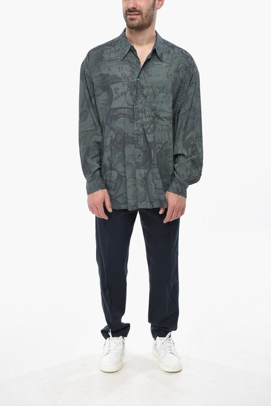  마리아노 긴팔 셔츠 R28013913 LM13 39 Green - MAGLIANO
