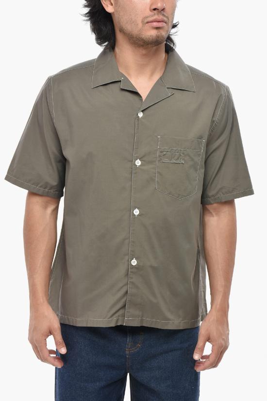  베르너 퀼 반팔 셔츠 3 72S22 064 Brown