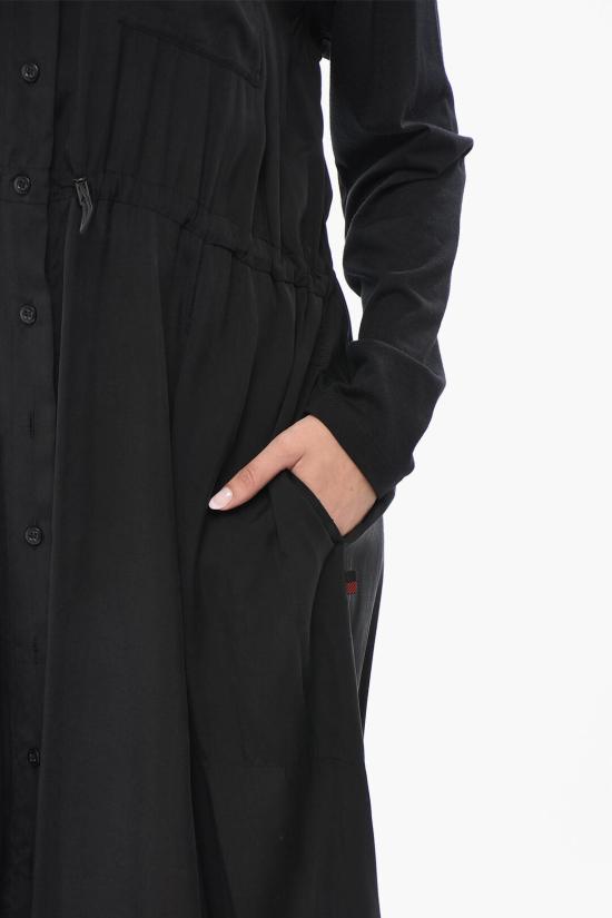  울리치 롱 원피스 CFWWDR0035FRUT2093 100 Black - WOOLRICH