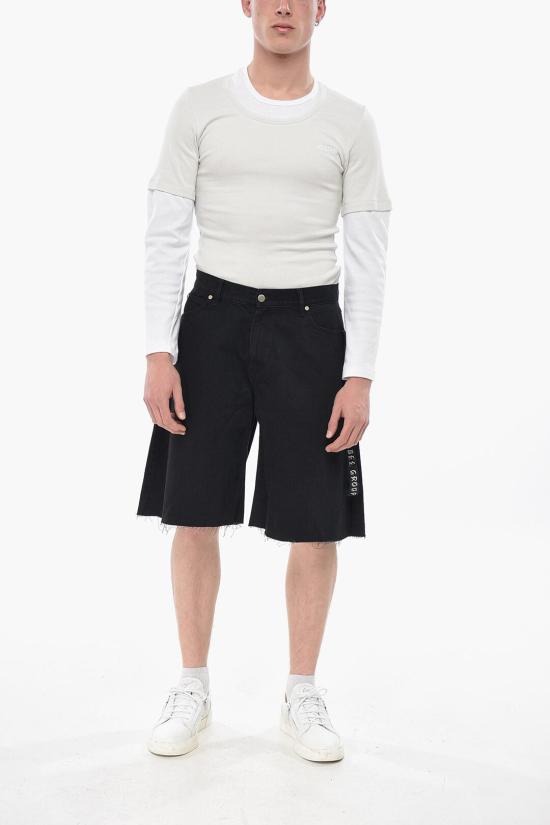  44레이블 데님 숏팬츠 B0030569FA577099 Black - 44 LABEL