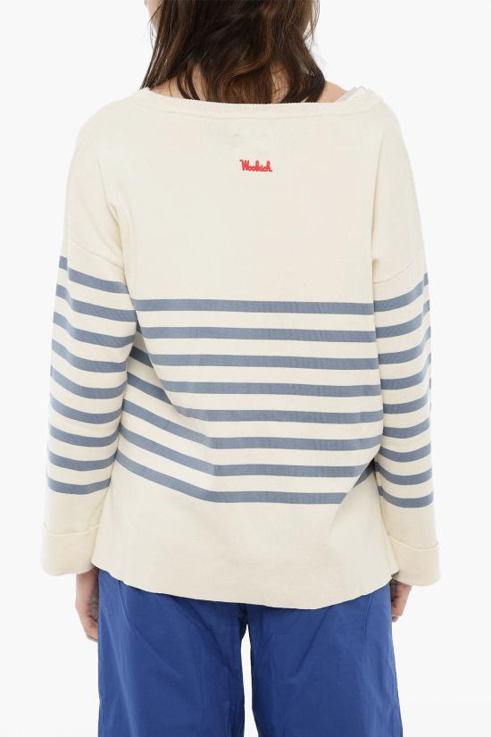  울리치 스웨터 CFWWKN0159FRUF0605 31034 Bianco Blu - WOOLRICH