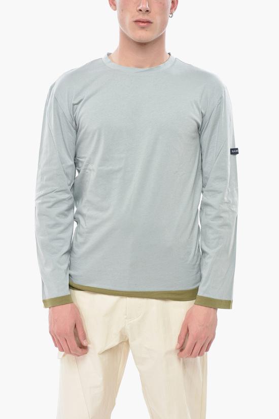  나마체코 긴팔 티셔츠 NS253200N1219 5005 Light blue
