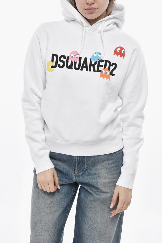  디스퀘어드2 후드 티셔츠 S71GU0637S25516100 White
