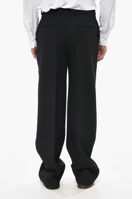  오프화이트 스트레이트 팬츠 OMCO024F23 FAB004 1010 Black - OFF WHITE