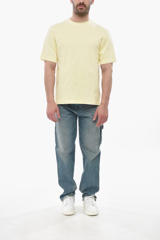  스튜디오 니콜슨 반팔 티셔츠 LAY SNM 1066 GRANITA Yellow - STUDIO NICHOLSON