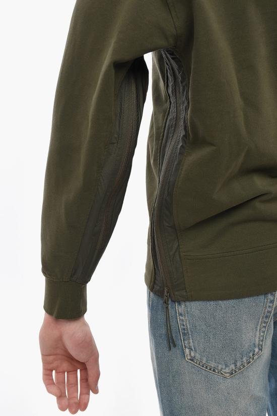  씨피 컴퍼니 후드 티셔츠 18CLSS011A006452M683 Military Green - C.P. COMPANY
