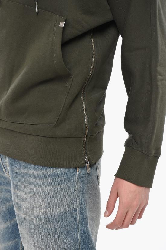  헬무트랭 후드 티셔츠 O09HM502FFW Military Green - HELMUT LANG