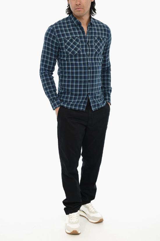  울리치 긴팔 셔츠 COWOCAM0645IC02 3550 Blue - WOOLRICH