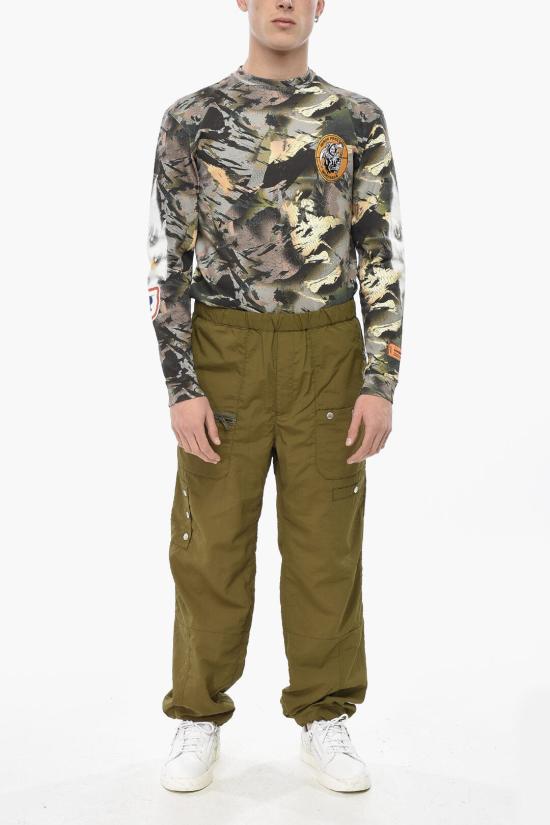  언더커버 스트레이트 팬츠 UP1D4508 1KHAKI Military Green - UNDERCOVER