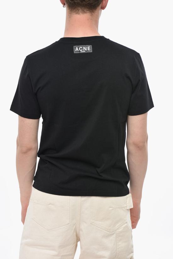  아크네 스튜디오 로고 티셔츠 CL0265900 Black - ACNE STUDIOS