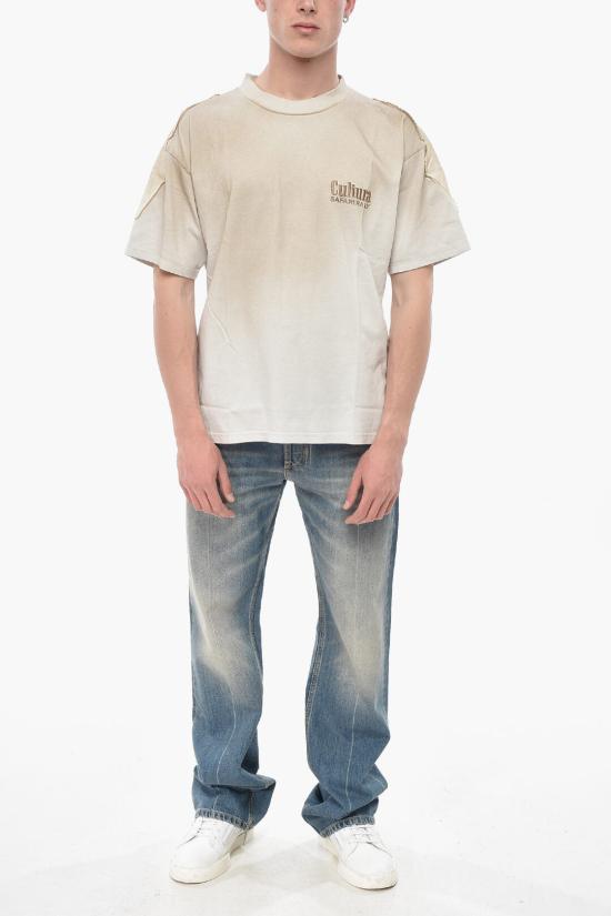  쿨투라 반팔 티셔츠 S25CULT A008 WHITE Beige - CULTURA