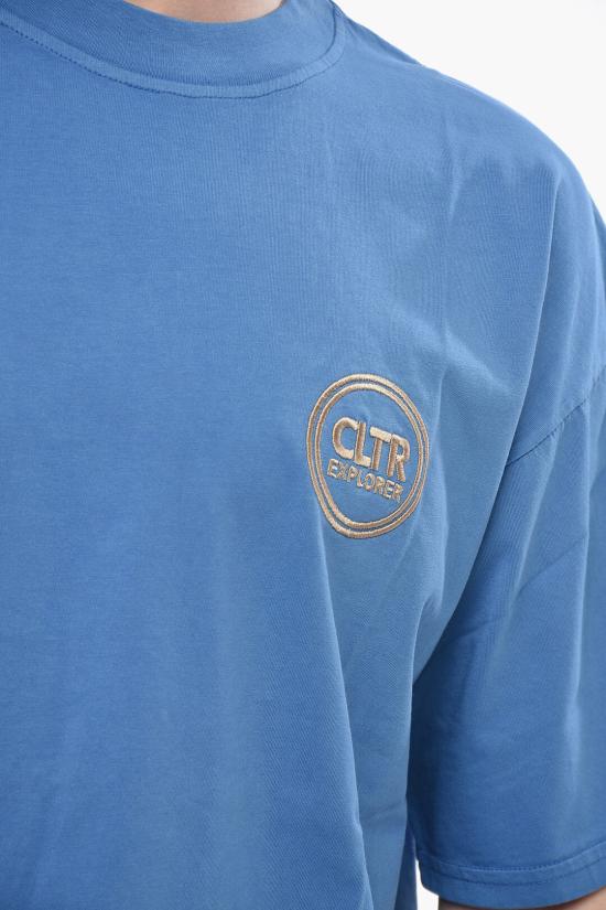  쿨투라 반팔 티셔츠 S25CULT A005 WHITE Blue - CULTURA