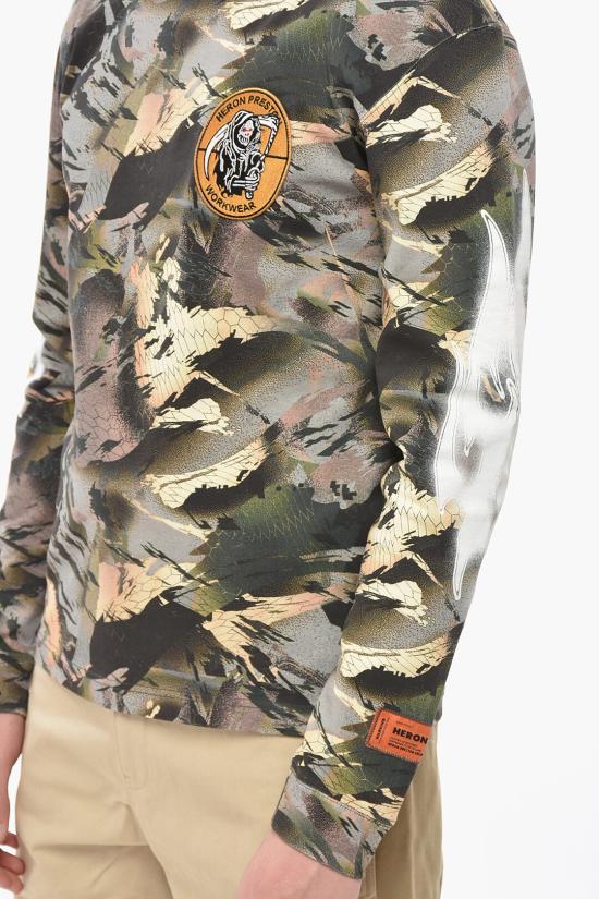  헤론 프레스톤 긴팔 티셔츠 HMAB021S22JER0015901 Military Green - HERON PRESTON