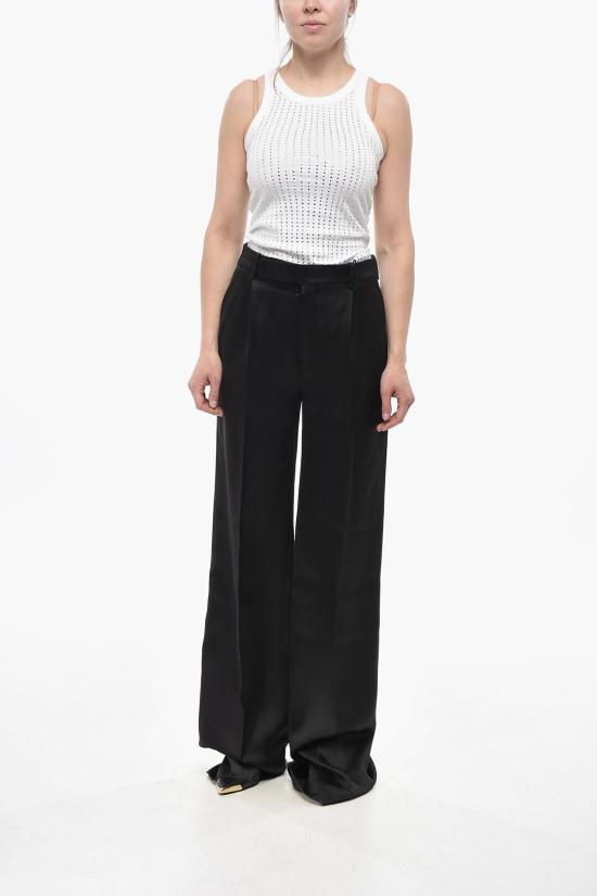 생로랑 스트레이트 팬츠 736713 Y013G 1000 Black - SAINT LAURENT