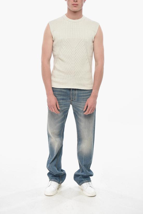  릭 오웬스 스웨터 RU01E5662KEC41 Beige - RICK OWENS