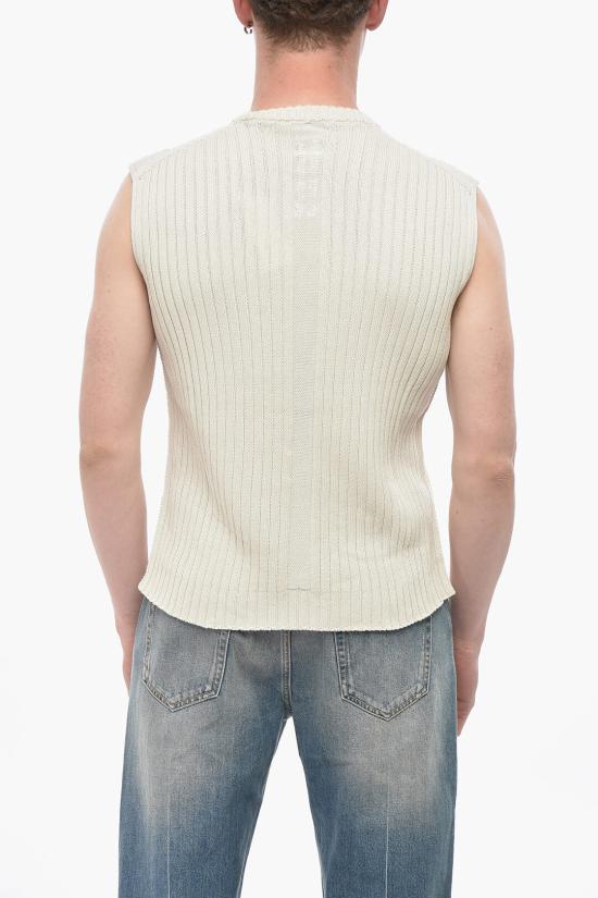  릭 오웬스 스웨터 RU01E5662KEC41 Beige - RICK OWENS