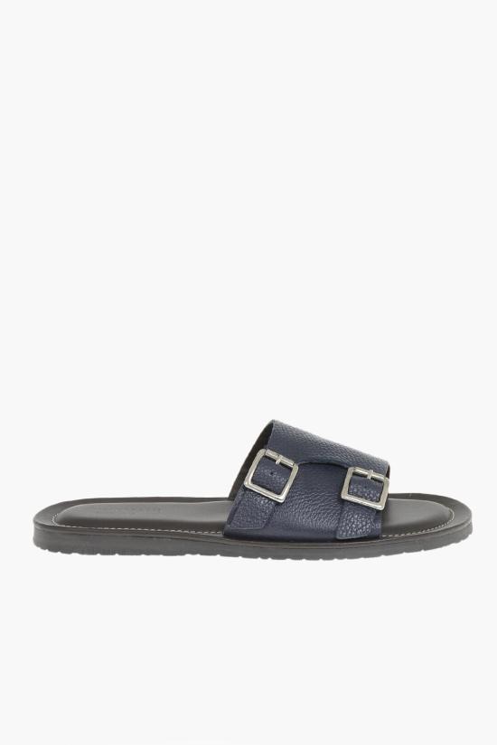  꼬르넬리아니 뮬/슬리퍼 91TM84 3120968 001 Blue - CORNELIANI