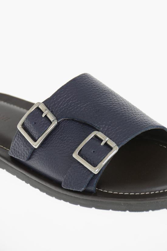  꼬르넬리아니 뮬/슬리퍼 91TM84 3120968 001 Blue - CORNELIANI