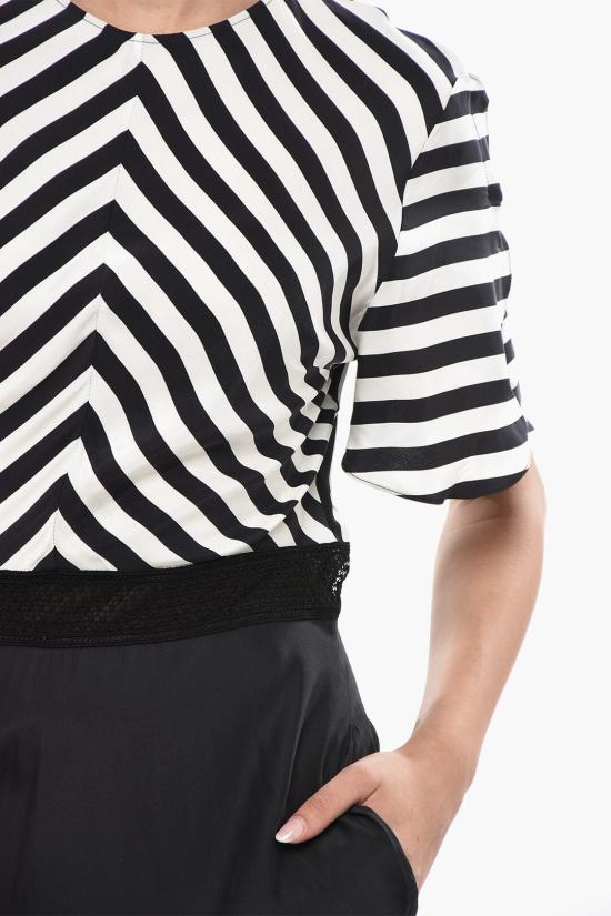  스텔라 맥카트니 미디 원피스 600870SOA481000 Black White - STELLA MCCARTNEY