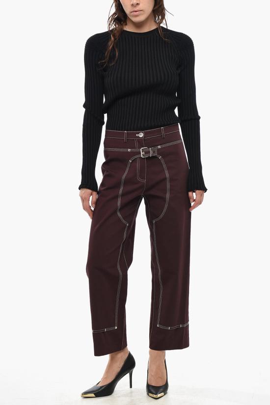  스텔라 맥카트니 스트레이트 팬츠 6400373AU4505000 Brown - STELLA MCCARTNEY