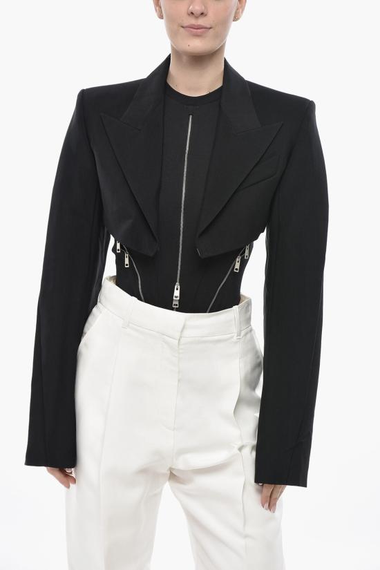  뮈글러 자켓 23W1VE0380182 1999 Black