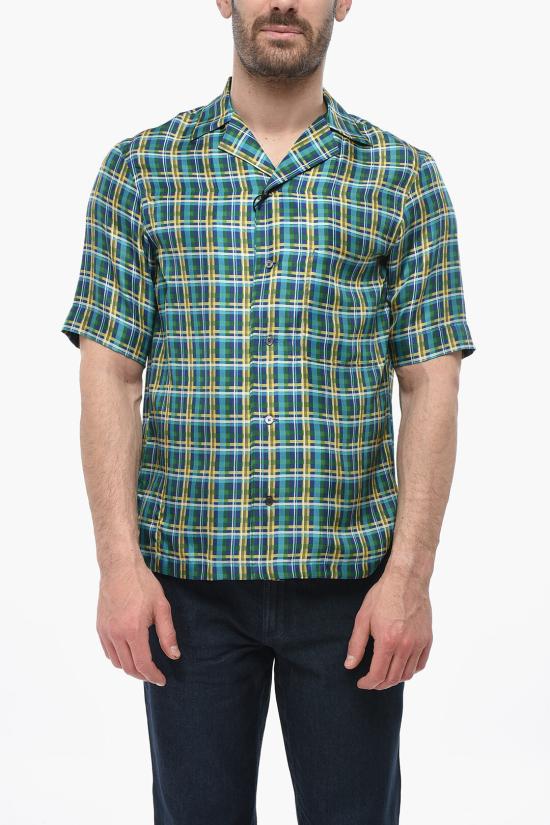  꼬르넬리아니 반팔 셔츠 93IH44 9311968 004 Multicolor