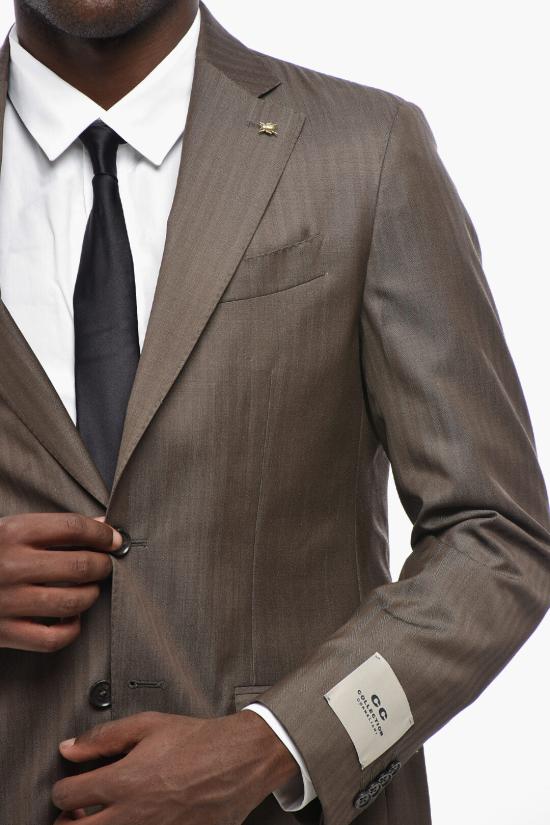  꼬르넬리아니 수트 세트 277Z63 2767306 030 Brown - CORNELIANI