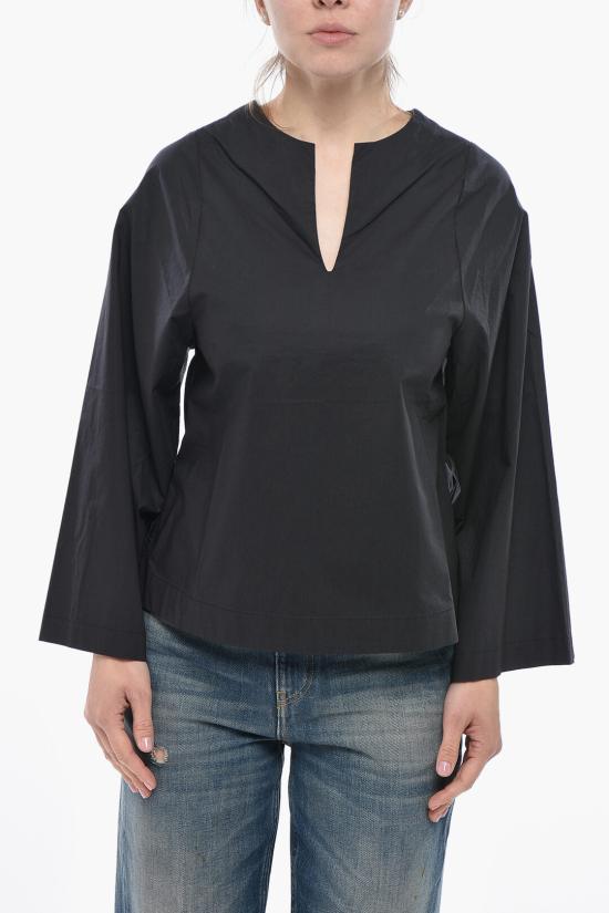  바이말렌비거 블라우스 Q71873009CO 050 Midnight blue