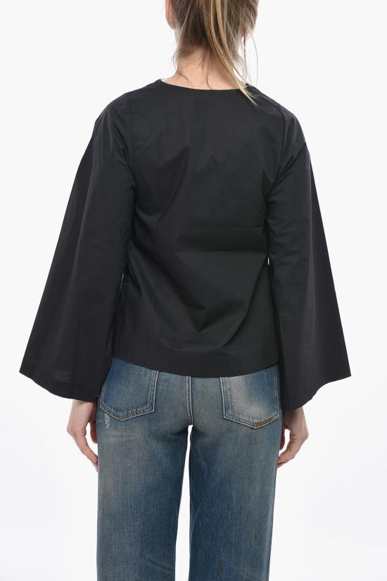  바이말렌비거 블라우스 Q71873009CO 050 Midnight blue - BY MALENE BIRGER