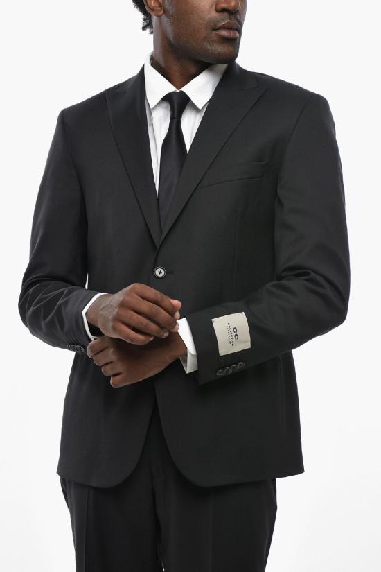 꼬르넬리아니 수트 세트 277R98 2768303 021 Black - CORNELIANI