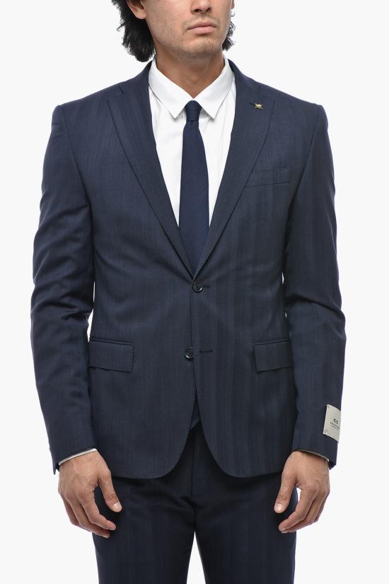  꼬르넬리아니 수트 세트 277R29 2767345 001 Blue - CORNELIANI