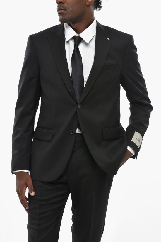  꼬르넬리아니 수트 세트 277R45 2768150 020 Black - CORNELIANI