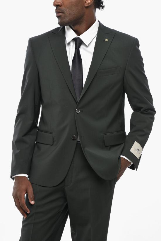  꼬르넬리아니 수트 세트 277R48 2768563 052 Military Green - CORNELIANI