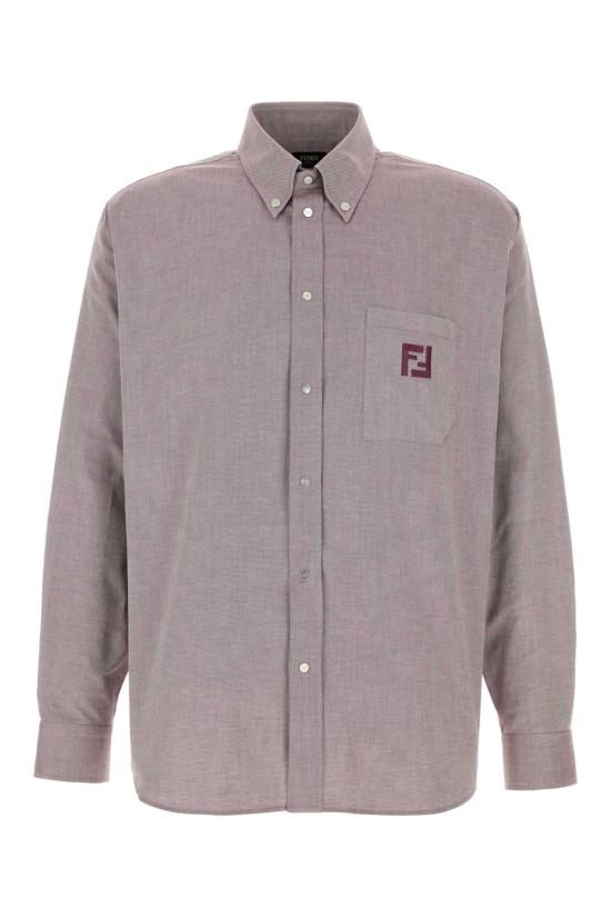 26SS 펜디 옥스포드 코튼 셔츠 FS1296AVZD F0HM6 Purple