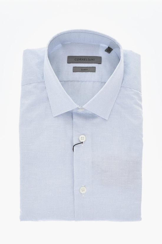  꼬르넬리아니 긴팔 셔츠 91P029 3111236 002 Light blue