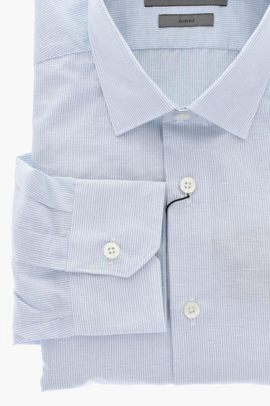  꼬르넬리아니 긴팔 셔츠 91P029 3111236 002 Light blue - CORNELIANI