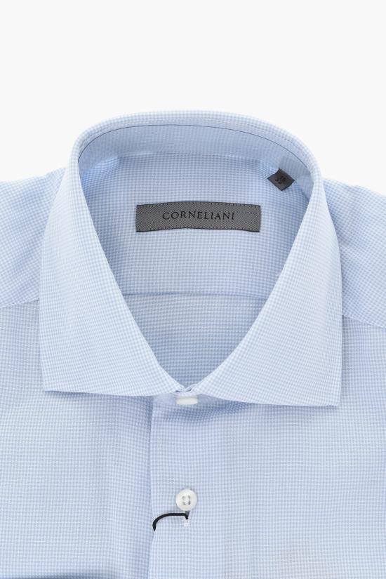  꼬르넬리아니 긴팔 셔츠 91P100 2111267 003 Light blue - CORNELIANI