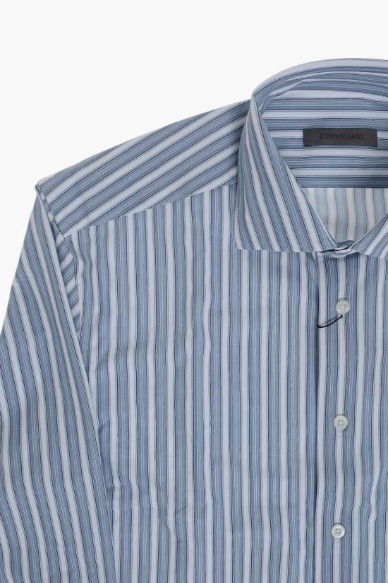  꼬르넬리아니 긴팔 셔츠 27P178 9481487 001 Blue - CORNELIANI