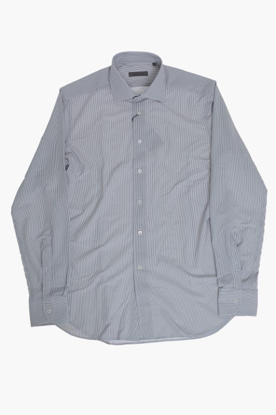  꼬르넬리아니 긴팔 셔츠 27P178 9481473 013 Bianco Grigio - CORNELIANI