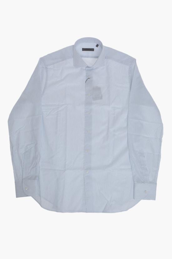  꼬르넬리아니 긴팔 셔츠 27P102 9381605 001 Bianco Blu - CORNELIANI