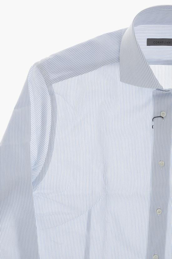  꼬르넬리아니 긴팔 셔츠 27P102 9381248 082 Bianco Blu - CORNELIANI