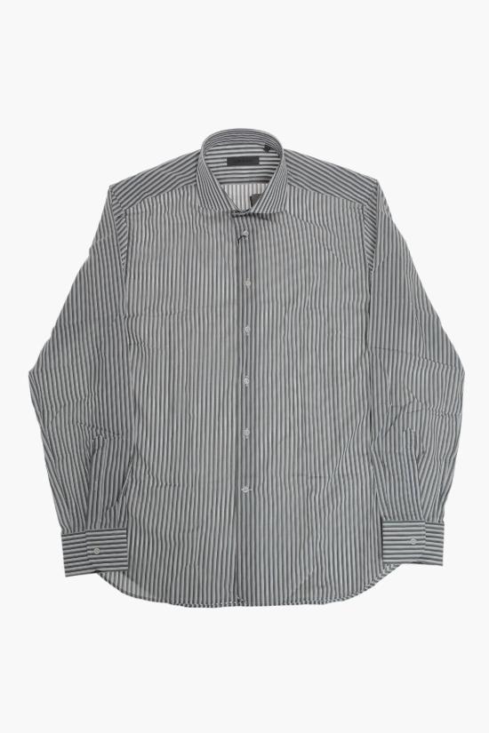  꼬르넬리아니 긴팔 셔츠 27P102 9381249 030 Bianco Marrone - CORNELIANI
