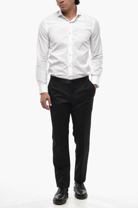  꼬르넬리아니 스트레이트 팬츠 935T13 9398150 020 Black - CORNELIANI