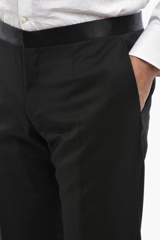  꼬르넬리아니 스트레이트 팬츠 935T13 9398150 020 Black - CORNELIANI